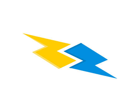 S Letter with two thunderbolt