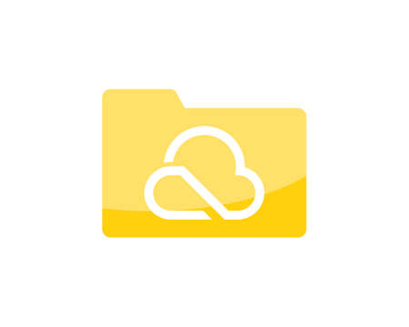 File folder with infinity cloud insideのイラスト素材