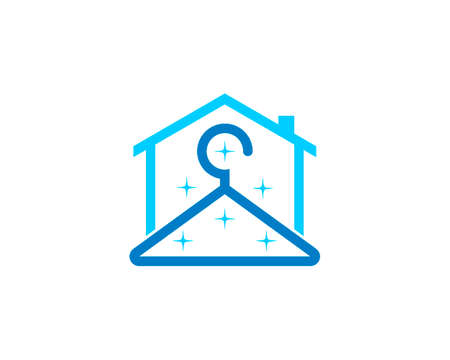 House with hanger in the middleのイラスト素材