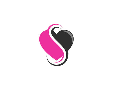 Love with infinity symbol in the middleのイラスト素材