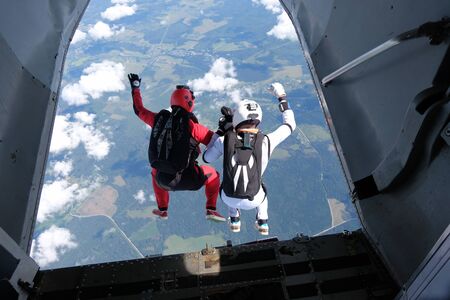 Skydiving. Exit.の写真素材