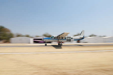 aviation. An airplane is taking off.