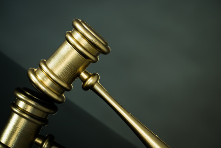 Gavel, symbol of judicial decisions and justice