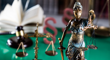 Burden of proof, legal law concept image.