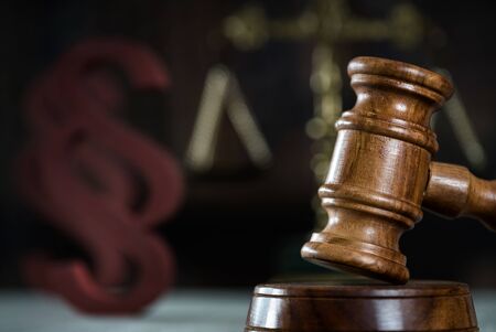 law theme, mallet of the judgeの写真素材