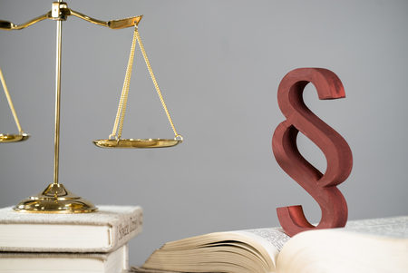 Symbol of law and justice, law and justice concept.の写真素材