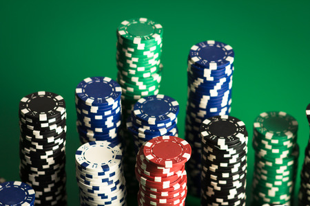 high contrast image of casino