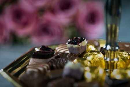luxury pralinesの写真素材