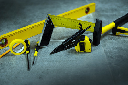 Yellow Constructor tools.