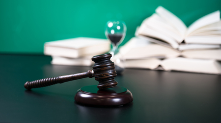 Law concept. Judges gavel and law symbols.の写真素材