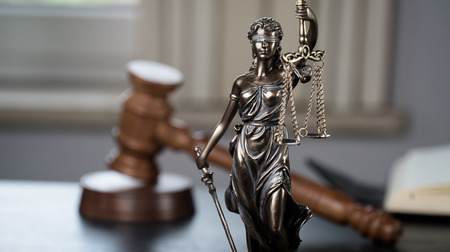 Law and justice background concept.の写真素材