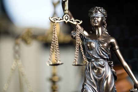 Themis statue in lawyer's office