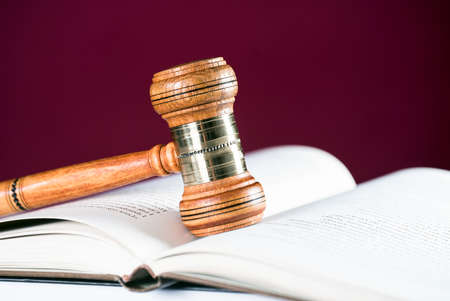 wooden gavel. law concept image
