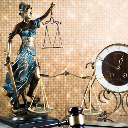 Justice statue.の写真素材