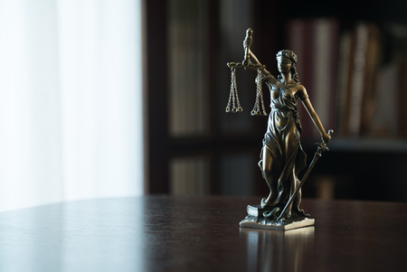 Law and Justice symbols. Court themeの写真素材
