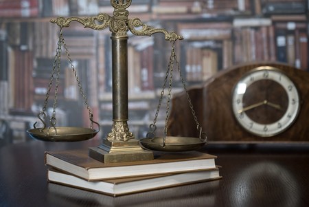 Law theme, Gavel of the judge, justice scale, books,の写真素材