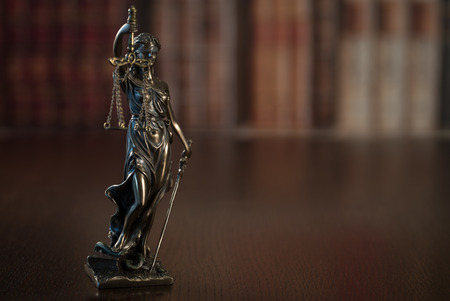 Law and Justice concept. Old Libraryの写真素材