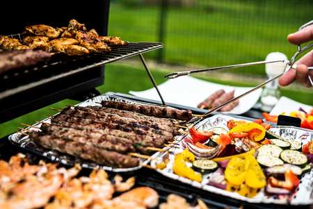 Barbecue grill partyの写真素材