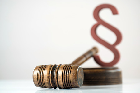 Law symbols on bright background.の写真素材