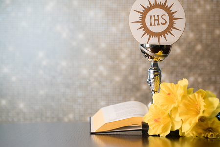 Catholic Religion theme. Holy communion.