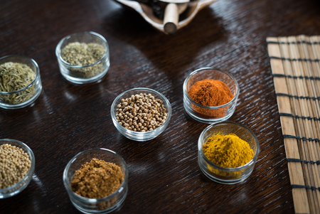 Spices and herbs. Variety of spicesの写真素材