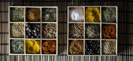 set of spicesの写真素材