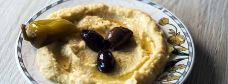 Traditional Hummusの写真素材