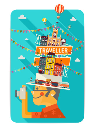 Travellerのイラスト素材