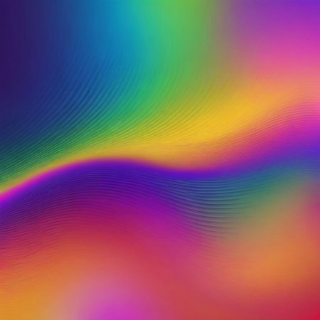 abstract rainbow background with some smooth lines in it (see portfolio for more in this series)の素材
