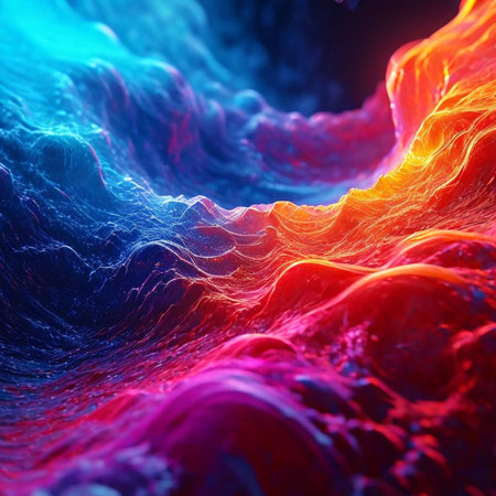 3D abstract fractal background. Design element for brochure, advertisements, presentation, web and other graphic designer works. Digital collage.の素材