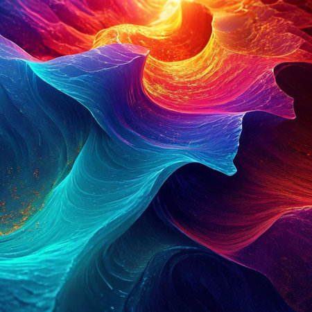 Abstract fractal. Fractal art background for creative design. Decoration for wallpaper, desktop, poster, cover booklet. Print for clothes, t-shirt. Creative illustration for designの素材