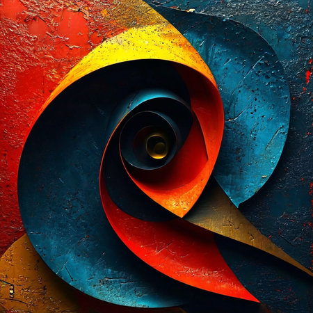 abstract background with a spiral in the form of a fractalの素材