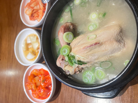 Samgyetang soupの写真素材