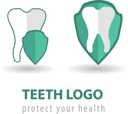 Dental logos templates. Abstract vector teeth signs.の写真素材