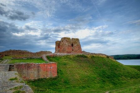 danish castle Kalo known from 14th century near Aarhusのeditorial素材
