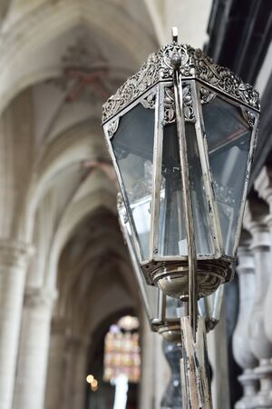 OUDENAARDE, BELGIUM-JUNY 23, 2015: Interior of church Saint Walburga, known from 11 centuryのeditorial素材