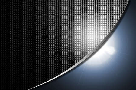 Abstract carbon black background with blue bright light  to show your textの写真素材