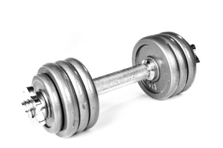 Dumbbell isolated on white backgroundの写真素材