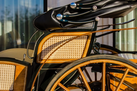 Old horse  carriage in the summer daylight
の写真素材