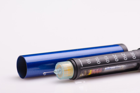 Insulin pen against white background
の写真素材