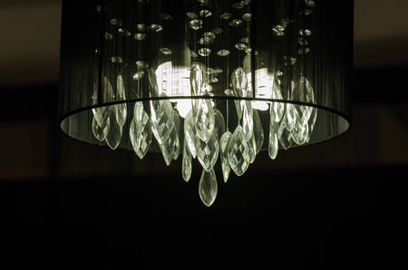 Dark crystal chandelierの写真素材