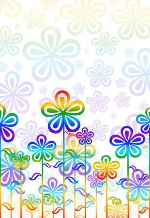 pattern  in the manner of  several  flowers  の写真素材