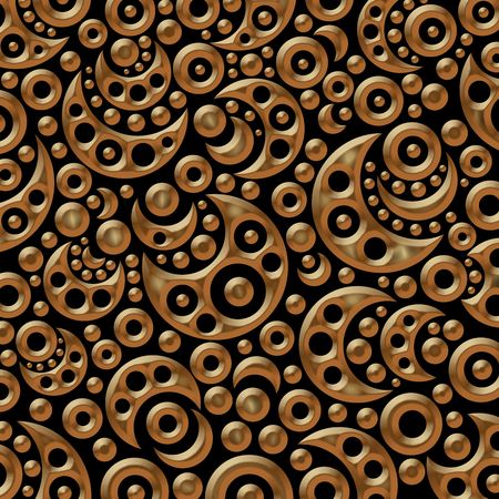 pattern in the manner of  twisted figures の写真素材