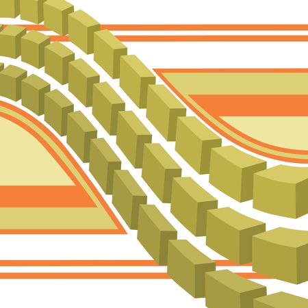 three   ribbon  in the manner of    some square  の写真素材