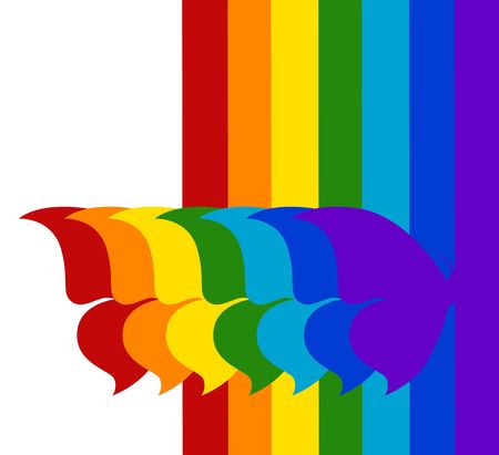 pattern  in the manner of colorful butterfly   の写真素材