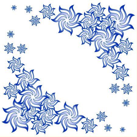 pattern  in the manner of  several  flowers  の写真素材