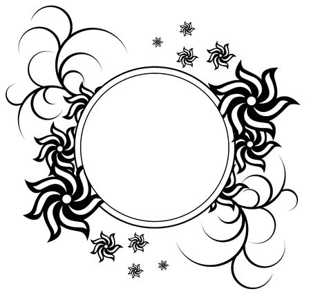 pattern  in the manner of  several  flowers  の写真素材