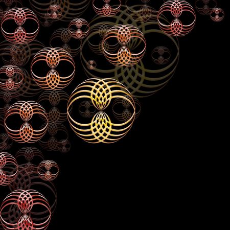 pattern in the manner of  twisted figures  の写真素材