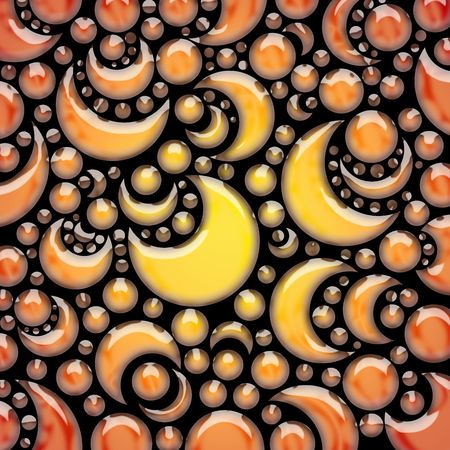 pattern in the manner of  twisted figures の写真素材