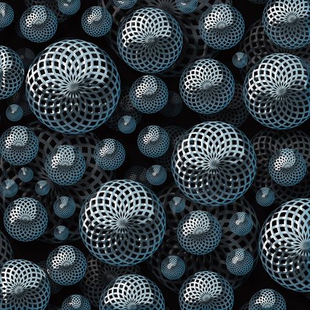 pattern  in the manner of  several spherical objects  の写真素材